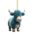 thumbnail image 1 of Fiudx Lindo Colgante de Coche de Vaca, Adorno para Árbol de Navidad, Decoración Única para El Hogar, Multiusos, Ideal para Regalar En Fiestas, Colgar En Árboles, Bolsos o Espejos, Ideal para Navidad, 1 of 1