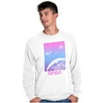 thumbnail image 5 of NASA Vaporwave Gradient Space Galaxy Long Sleeve TShirt Men Women Brisco Brands S, 5 of 6
