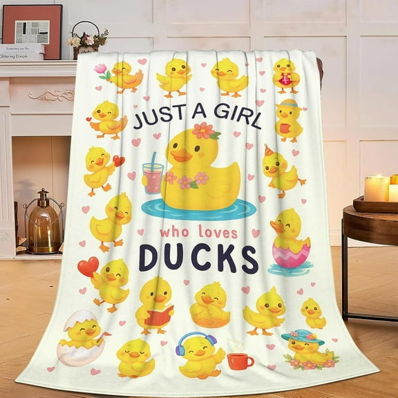 Duck Blanket – Cute Farmhouse Throw for Animal Lovers, Cozy Country Home Decor