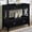 Black, variant on YWEN 36 Inch Country Farmhouse Console Table with 4 Drawers and 1 Storage Shelf Pine Wood Suitable for Entryway Entrance Living Room Bedroom Hallway Kitchen