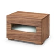thumbnail image 3 of Limari Home Ceres LED Contemporary Veneer and MDF Wood Nightstand in Walnut, 3 of 3
