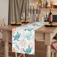 thumbnail image 2 of Table Runners 70 Inches Long Dress Scarves, Teal Red Coastal Farmhouse Coffee/Dining/Kitchen Table Decor, Holiday Table Runner, Beach Nautical Sea Turtle Coral Starfish 13x70 Inch, 2 of 9