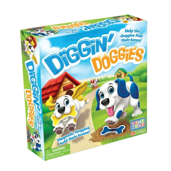 Game Zone Diggin’ Doggies Board & Memory Game for Children ages 3 and above