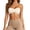 1-Beige, variant on Strapless Seamless Bras for Women Cute Front Bow Ruched Design Chest Wrap Non Slip Bandeau Bra Lightweight Breathable Stretch Pull on Comfortable Everyday Bralettes 1-Brown M
