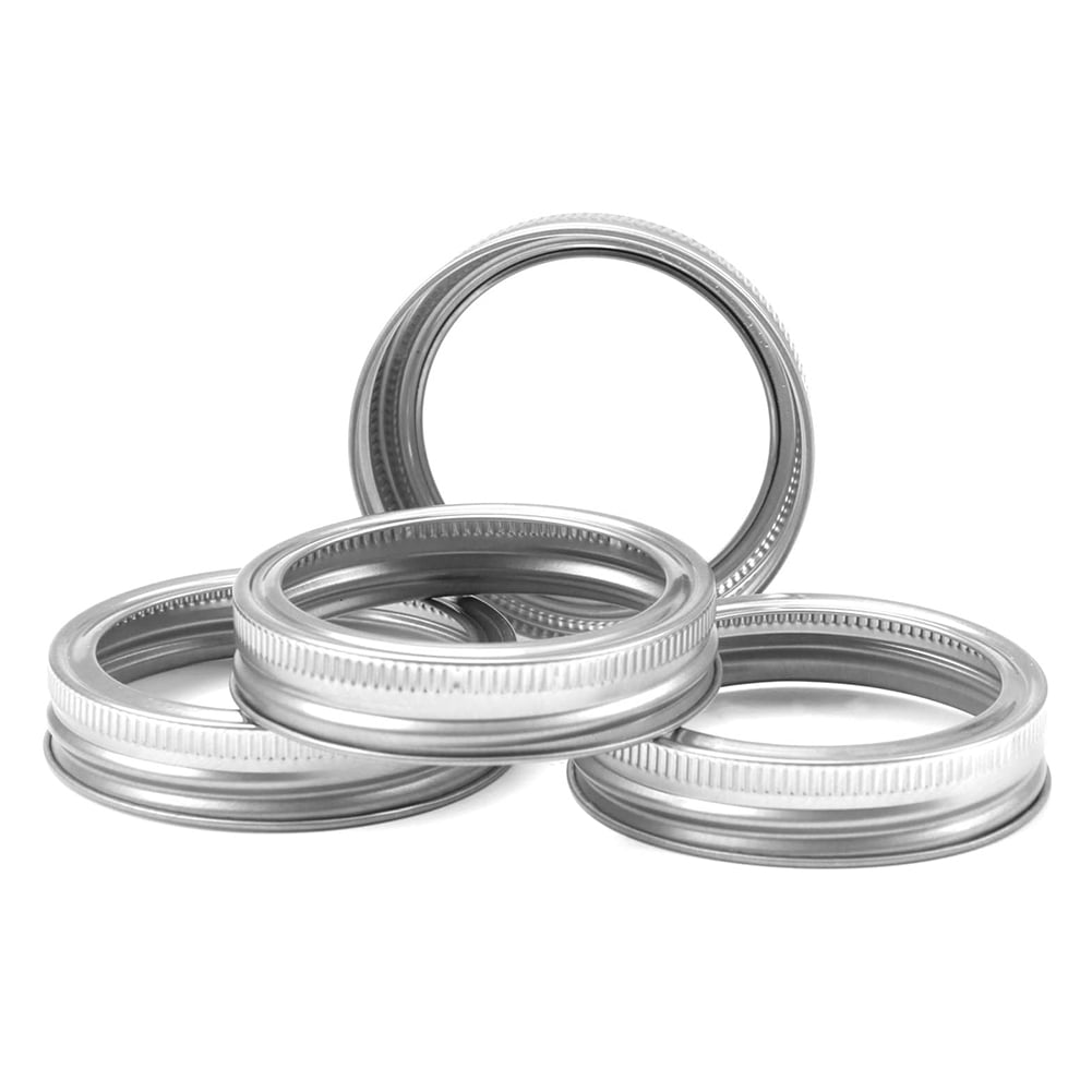 12 Pcs Regular Mouth Mason Jar Lids and Rings Split-type Lids Leak-Proof and Secure Canning Jar Caps Prevent leakage for Mason Jars 70mm ring cover sheet Regular Mouth Canning Lids