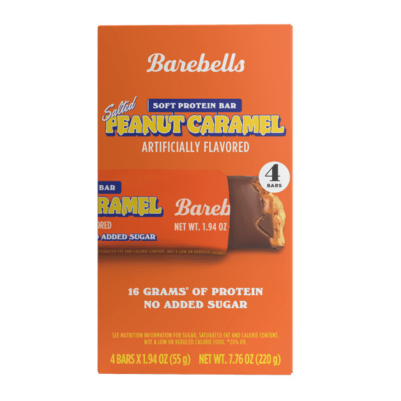 Barebells Salted Peanut Caramel protein bar 55g 4pk