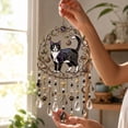 thumbnail image 5 of Luckky Cat Stained Glass Suncatcher Wind Chime,Bohemian Crystal Metal Hanging Pendant Ornament,Color Light Catching Window Decor,Ideal Holiday Gift for Cat Lovers, 5 of 6