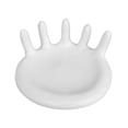 thumbnail image 6 of Jewelry Tray Palm Shape Jewelry Dish for Entryway Table Cabinet Drawing Room White, 6 of 9