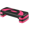 thumbnail image 2 of Zeny 30" Aerobic Stepper Adjust 4"-6"-8" Indoor Cardio Step Fitness Exercise With Risers Pink, 2 of 8