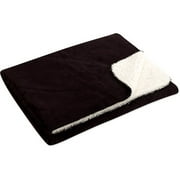 Sherpa Micromink Throw, Rich Black