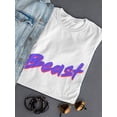 thumbnail image 3 of Neon Drag Queen Beast Graphic Women White T-Shirt, Female Large, 3 of 4