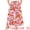 Pink Orange, variant on DARING DIVA Women's Plus Boho Floral Palazzo Trousers Pants 1X Pink Orange