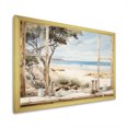 thumbnail image 2 of Designart "Charm of Beachside Cottage I" Coastal Framed Wall Art Decor - Coastal White Coastal Windows Entryway Framed Wall Art Print, 2 of 6