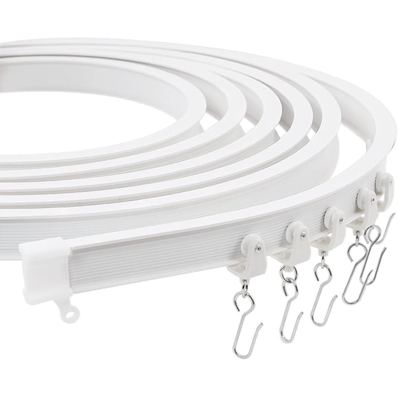 EcoNesxp Easy Glide Premium Ceiling Curtain Track System is perfect for shower windows, RV room dividers, flexible and durable design, privacy and home decor.