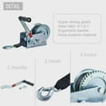 thumbnail image 5 of OPENROAD Boat Winch 2500lbs Hand Winch, with 32ft Black Strap and 2 Speed switchable, for Boat Trailer Towing Winch, 5 of 7