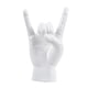 thumbnail image 5 of Estatua de mano de roca con gesto, colección de esculturas de mano, escultura de dedo moderna de resina Blanco Derecha, 5 of 9