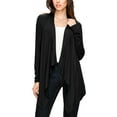 thumbnail image 3 of Made by Johnny Women's Off-Duty Open Front Cardigan XXL BLACK, 3 of 6