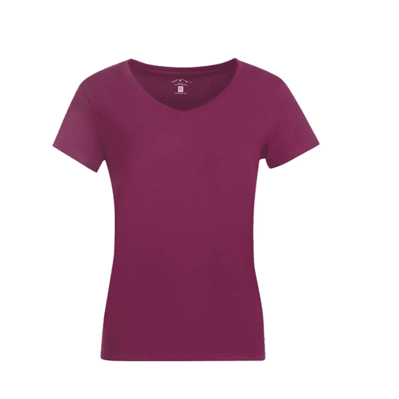 Blue Mountain Women's V-Neck Short-Sleeve T Shirt