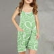 thumbnail image 2 of Odeerbi 5-13 Años Niñas Traje de Verano Amor Imprimir Camisola Romper Casual Respirable Cómodo Suspender Overalls Bib Total Shorts Con Bolsillos, 2 of 5
