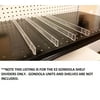 Clear Plastic Gondola Shelf Dividers, Universal Fits All Gondola Shelving up to 16" D, 50 Pack