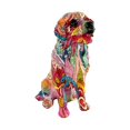 thumbnail image 3 of Graffiti Figurines Sculpture Gift Colorful Dog Statues Resin Crafts Ornament for Style D, 3 of 9