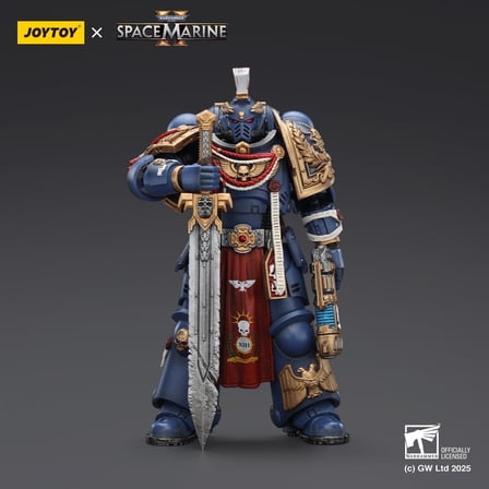 JOYTOY Warhammer 40k 1:18 Action Figure, Ultramarines Relic Primus Armour with Plasma Pistol and Combat Blade, 4.8 in Collectible Soldier Action Figures