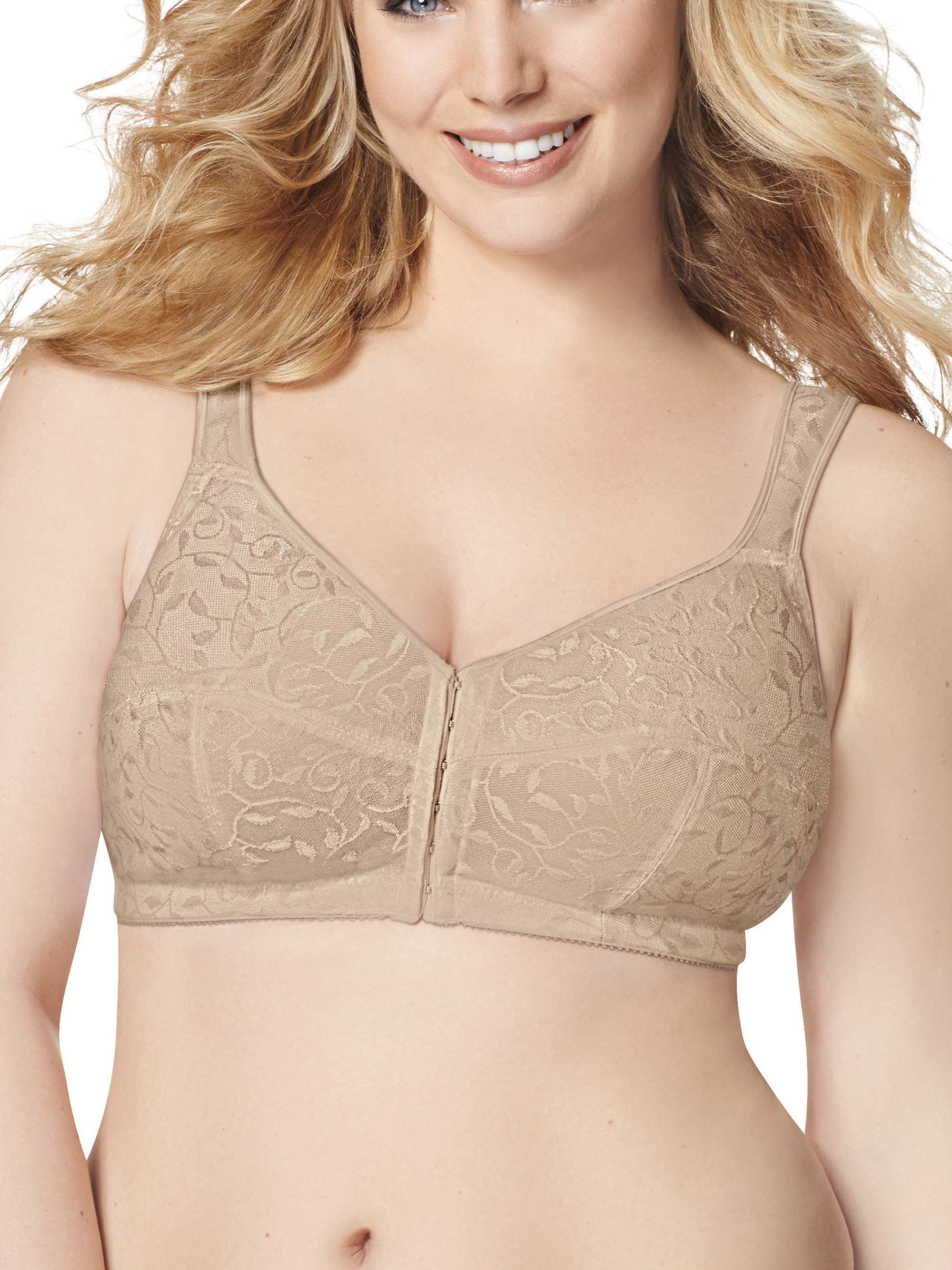 Just My Size Womens Front Close Soft Cup Bra