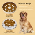 thumbnail image 3 of Katieovy Slow Feeder Dog Bowls,Double Sided Design Stainless Steel Dog Bowls,Round Non-Slip Dog Food Bowl, 3 of 6