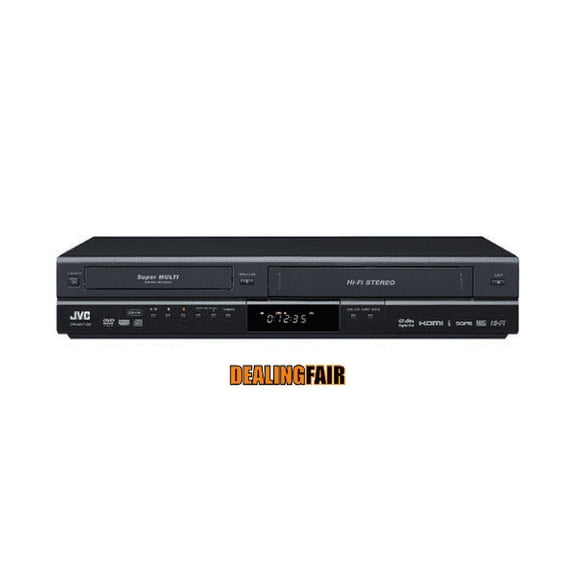 Restored JVC DRMV100B DVD Recorder/VCR Combo w/ Built-in Tuner, Original Remote, Manual, & HDMI Cable (: Good) (Refurbished)