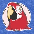 thumbnail image 2 of CafePress - FIN Scarlet Macaw Circle - Cute Infant Baby Football Bodysuit, 2 of 3