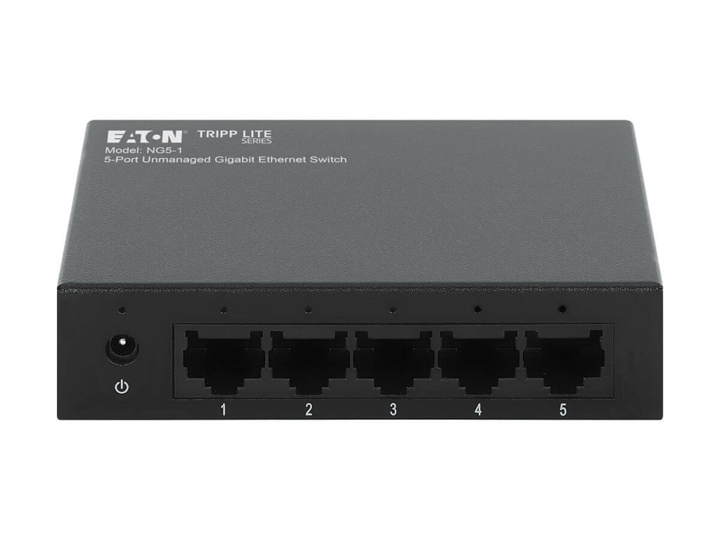 Eaton Tripp Lite Series 5-Port 10/100/1000 Mbps Desktop Gigabit Ethernet Unmanaged Switch, Metal Enclosure (ng5-1)