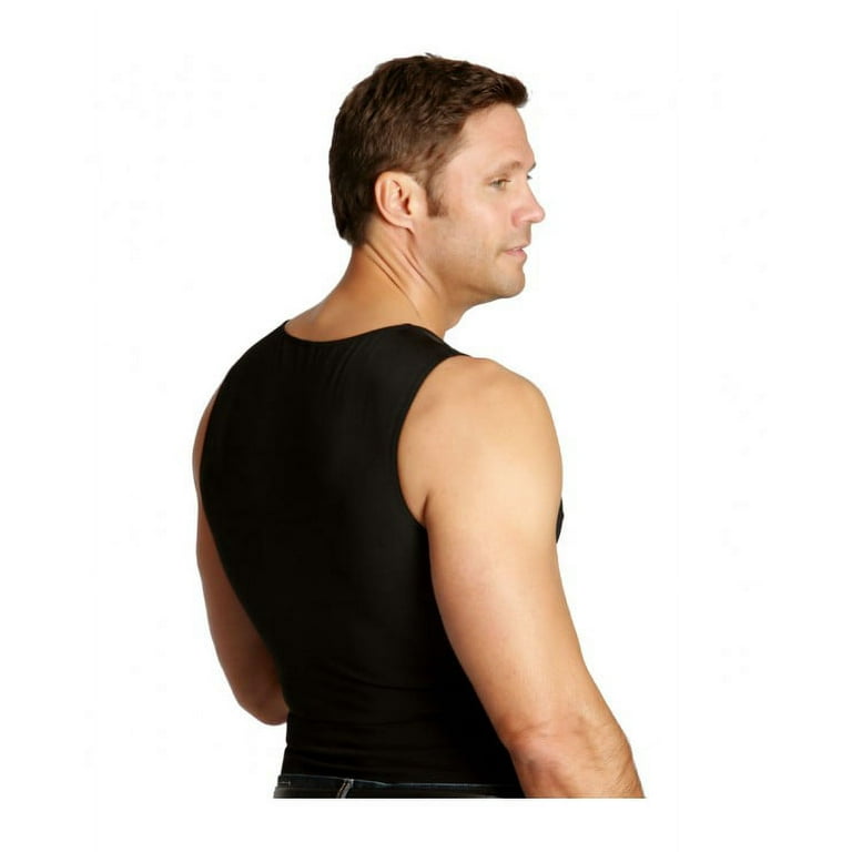 Insta Slim Men's Black Compression Muscle Tank Shirt (3X-Large