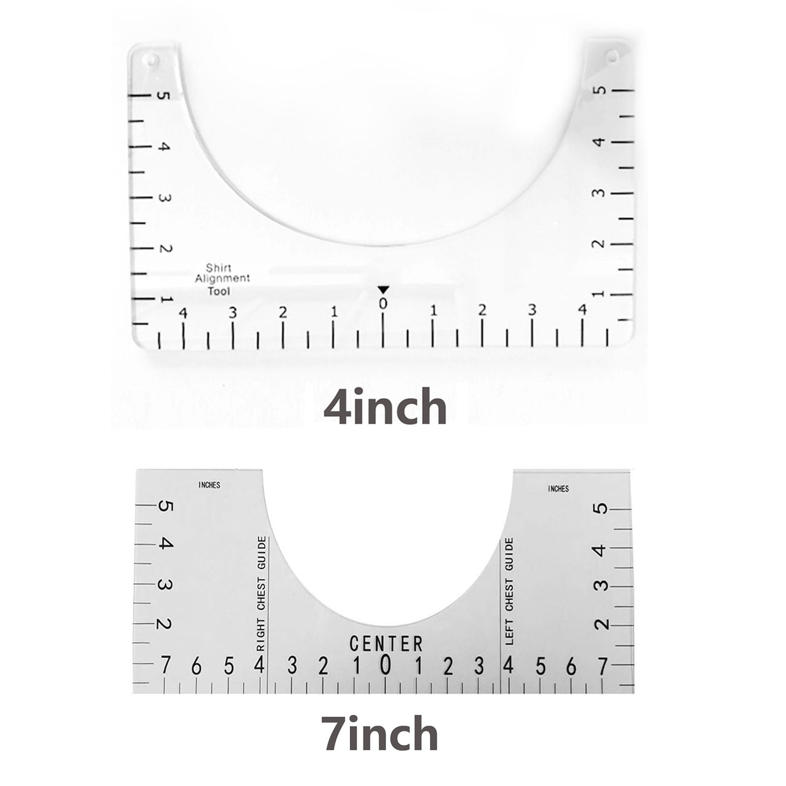 N/ählineal Set T-Shirt Lineal Guide Vinyl T-Shirt Lineal Guide Sublimation Designs Auf T-Shirt Vinyl Lineal Guide Gr/ö/ßentabelle T-Shirt Lineal klein// 10 6 Zoll