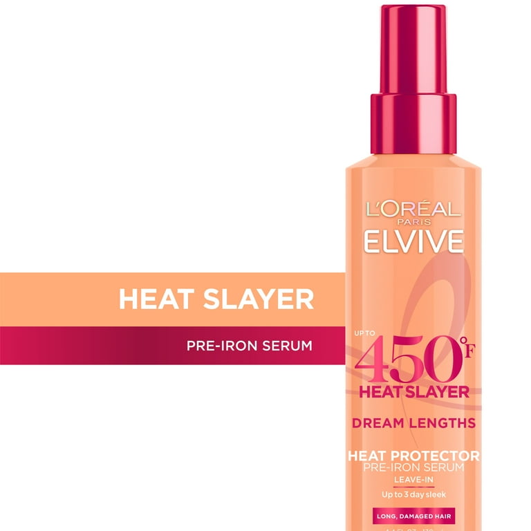 L'Oreal Paris Elvive Dream Lengths Heat Slayer Pre-Iron Spray, 4.4 fl oz photo 2