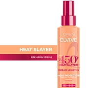 LOreal Paris Elvive Dream Lengths Heat Slayer Frizz Control, Pre-Iron Spray, Heat Protection, 4.4 oz
