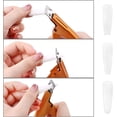 thumbnail image 3 of Nail Clippers Acrylic Nail Cutter Nail Tip Trimmer for Artificial Nail Art Manicure Tools Clip Tool (Gold), 3 of 4