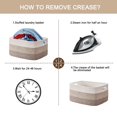 thumbnail image 7 of 72L Large Blanket Basket（25"x16"）,Large Blanket Basket for Organizing, Dog Toy Bin,baby laundry basket,Cotton Rope Blanket Basket for Living Room, Laundry, Nursery, Pillows (White and Brown), 7 of 7