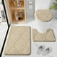 thumbnail image 1 of Cómodo juego de tres alfombrillas de terciopelo para puerta de entrada, alfombrilla antideslizante para baño, alfombrilla antideslizante para baño, juego de 3 alfombrillas antideslizantes para suelo., 1 of 6