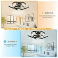 thumbnail image 5 of 22inch Low Profile Ceiling Fan with 6- Speed, Reversible Flush Mount Ceiling Fan with Dimmable Light APP and Remote Control, 5 of 11