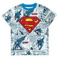 thumbnail image 3 of DC Comics Justice League Superman Toddler Boys Cosplay Pajama Shirts and Shorts Toddler to Big Kid, 3 of 5