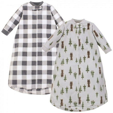 UPC: 0660168590982 | Hudson Baby Infant Boy Long-Sleeve Fleece Sleeping Bag  Forest Bear  0-9 Months
