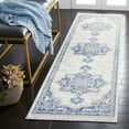 thumbnail image 2 of SAFAVIEH Shivan Henrika Traditional Distressed Runner, Ivory/Blue, 2'2" x 8', 2 of 8
