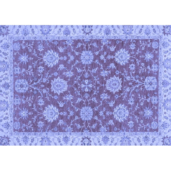 Ahgly Company Indoor Rectangle Oriental Blue Traditional Area Rugs, 3' x 5'