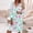 Green, variant on Women's Casual Tennis Dress for Women Summer Ethnic Lace V-Neck Floral Print Swing Dress with Three-Quarter Sleeves Bohemian Dress Green XXL