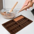 thumbnail image 1 of NUAHRHY Reusable Chocolate Bar Mold Candy Bars Making Kit Heat-Resistant Silicone Chocolate Mold for Handmade Gift, 1 of 8