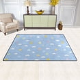thumbnail image 3 of Clouds and Stars Memory Foam Area Rug 31"x20" Non Slip, Absorbent, Fade Proof for Living Room, Bedroom, Office, 3 of 7