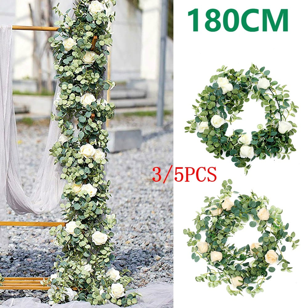 1.8m Pink Flower Garland Home Foliage Decorations Party Decorations Wisteria Garland Wedding Table Decorations Artificial Flowers