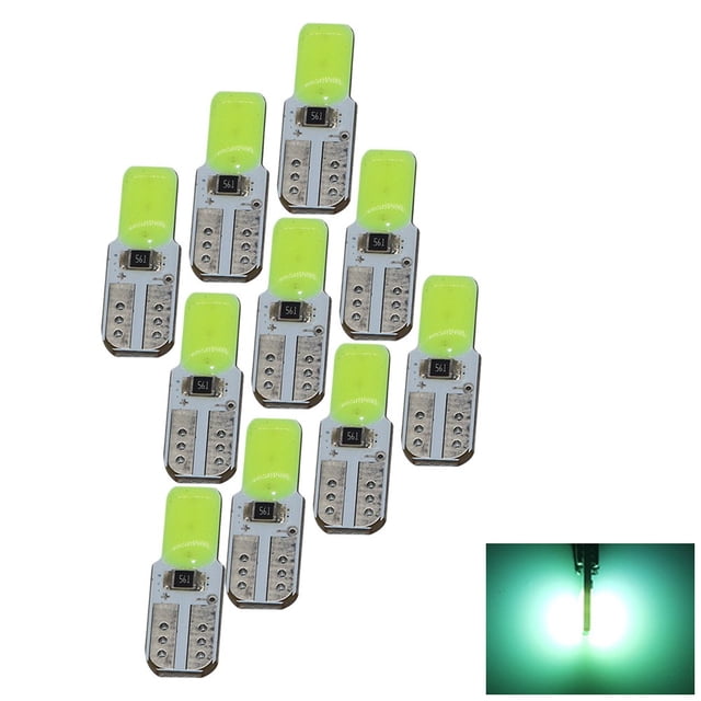 BUYISI 10Pcs For T10 24V Led Bulbs - License Plate Signal Side Interior Lighting Green