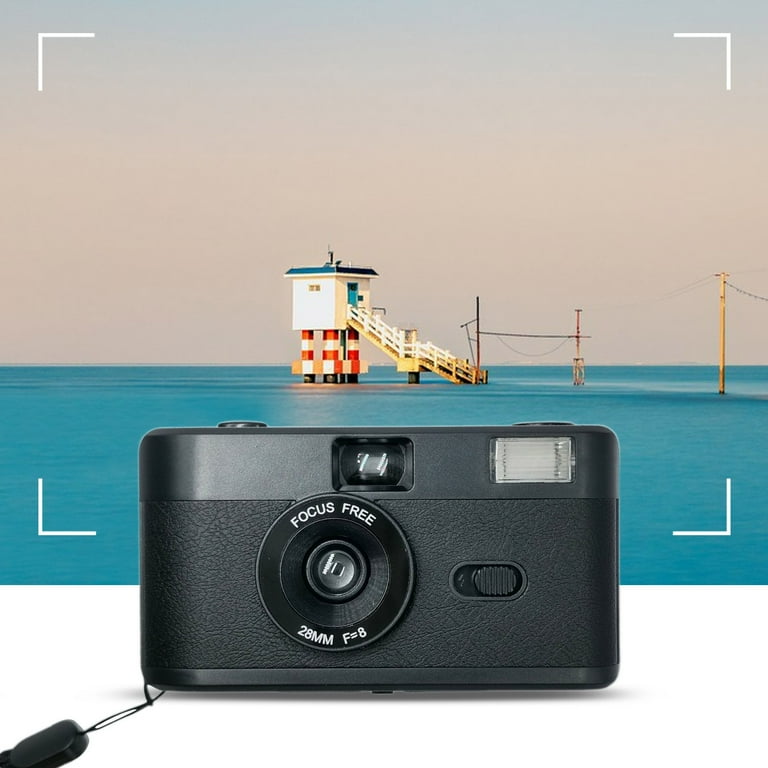 Ikohbadg Retro 35mm Half Frame Film Camera with Built-in Flash