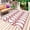 Red, variant on Red Grey Geometric Outdoor Rug 5x7 Ft - Reversible Patio Rug Outdoor Camping Rugs, Abstract Modern Twisted Lines Art Washable Indoor Outdoor Area Rugs, Non-Slip Outdoor Carpet Runner for Deck/Porch
